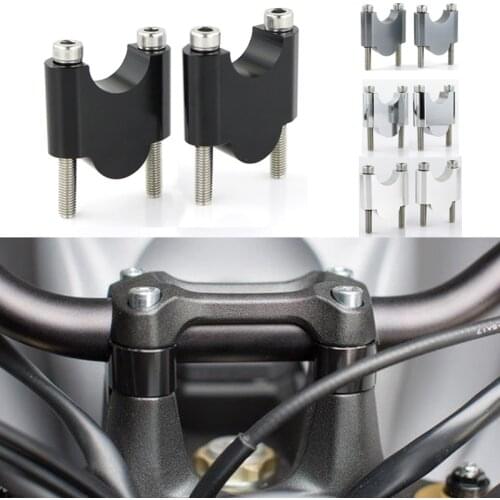 For Moto Guzzi V7 2014-2019 Motorcycle CNC Billet Aluminum 7/8" 22mm Handle Bar Handlebar Fat Bar Risers Mounting Riser