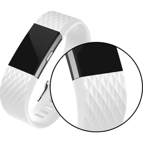 Adjustable Soft Silicone Rubber Replacement Sport Strap Bands for Fitbit Charge 2 Smartwatch Fitness Wristband