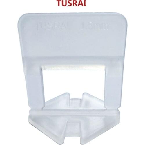 Tile Leveling System Clip 1.5mm 1/16" 100pcs Porcelain Wall Floor Tile Leveler Spacers Installation Laying Tools Parts TUSRAI