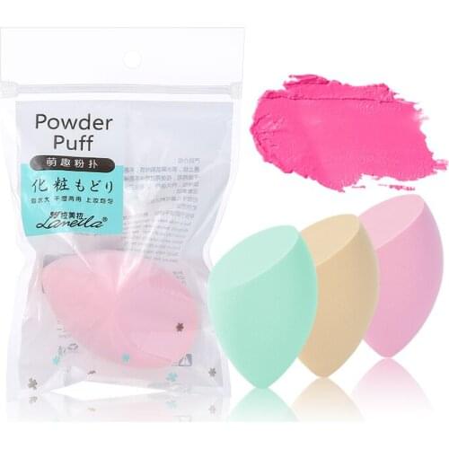 Makeup Puff Water-drop Shape Cosmetic Smooth Puff Powder Foundation Sponge Beauty Tool Make Up Accessories 3 Colors 1pcs