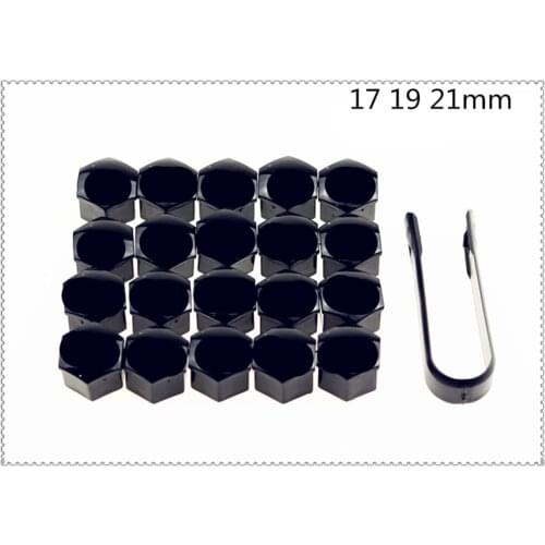 Car shape 20Pcs universal rust 17 19 21mm tire nut bolt protection cap for Mercedes Benz GLC GLC43 G350d E350 F125 E550