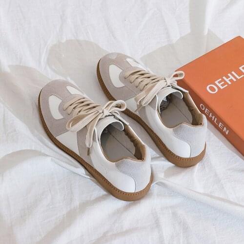 Retro White Sneakers Women Flats Platform Shoes 2021 Spring Summer Fashion Round-toe Casual Ladies Sneakers Zapatos De Mujer