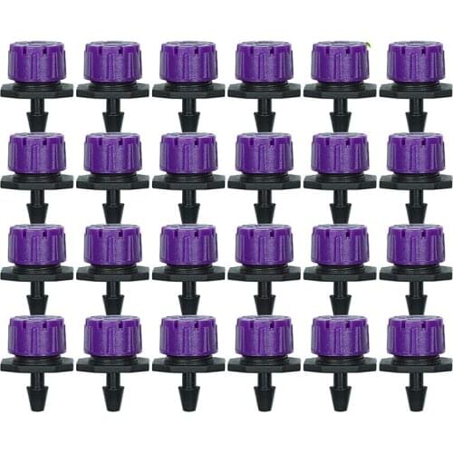 200Pcs 1/4Inch Adjustable Micro-Type Drip Irrigation System Watering Sprinklers Anti-Clogging Emitter Dripper Supplies-ABUX