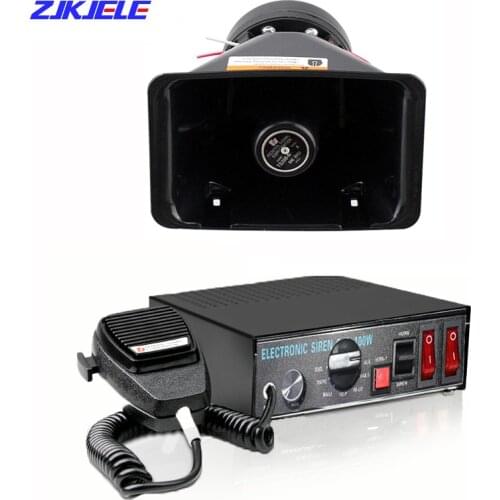 200W 9 Sound Tones Car Warning Security Alarm Bugle Fire Police Ambulance Emergency Electronic Siren Traffic Horn PA MIC System