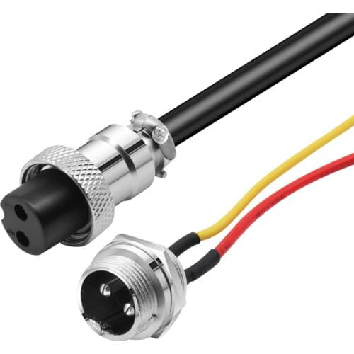 GX16 2P 3P 4P 5P 6P 16mm aviation connector with 1.5m cable wire