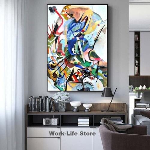 Abstract Vasily Kandinsky Canvas Art Painting pictures for home living room decoration Wall paintings Unframe