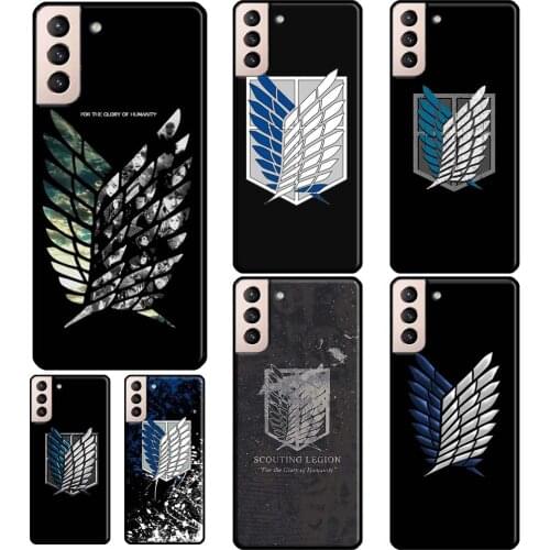 Attack on titan Shingeki no Kyojin Soft Case For Samsung Galaxy S21 Ultra S20 FE S8 S9 S10 Note 10 Plus Note 20 Ultra Coque