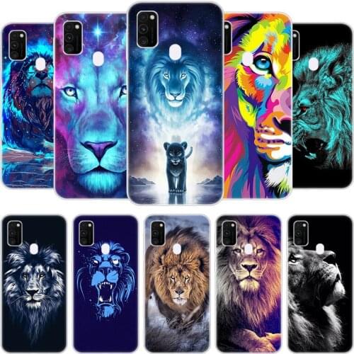 Animal King of Lion Case for Samsung Galaxy F41 M01 Core M02S M12 M21S M30S M31S M42 M51 M62 A6 A7 A8 Plus 2018 Silicone Cover
