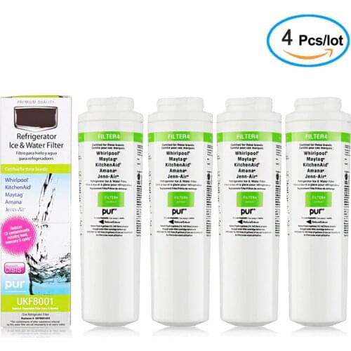 UKF8001 NSF 53&42 Certified Refrigerator Water Filter, Compatible with Maytag UKF8001AXX-750, UKF8001AXX-200, Pack of 4