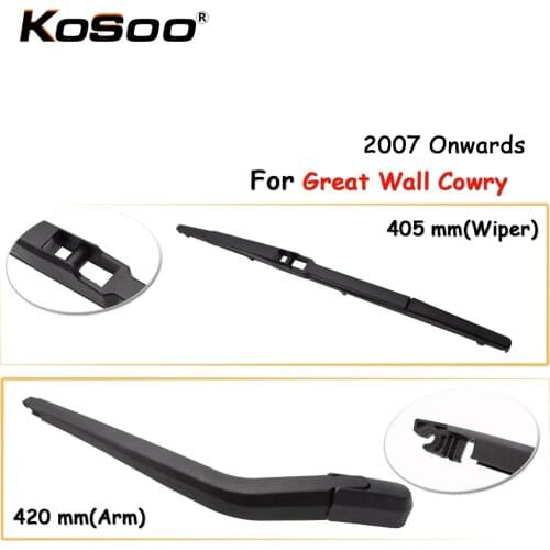 KOSOO Auto Rear Wiper Blade For Great Wall Cowry,405mm 2007 Onwards Rear Windshield Wiper Blades Arm Car Accessories Styling