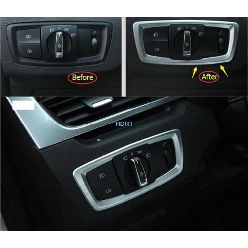 Matte Window Lift Button/Door Bowl/Gloves Box Handle Buckle Cover Trim Fit For BMW X2 2018 2019 2020 ABS chrome Auto Accessory