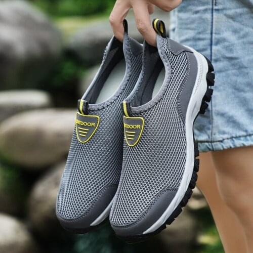 39-49 large size shoes mens shoes breathable mesh shoes sports mens casual mesh shoes a pedal mesh shoes summer