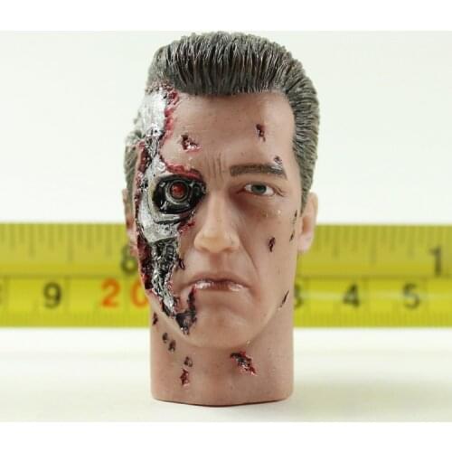 In Stock 1/6 Scale Zombie Damaged Face Male Head Sculpture For 12" Action Figure Body Accessories