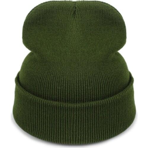 2019 New Fashion Winter Hat Women Man Cap Skullies Beanies Unisex Warm Hats Knitted Hats for Men Beanies Simple Warm Soft Cap