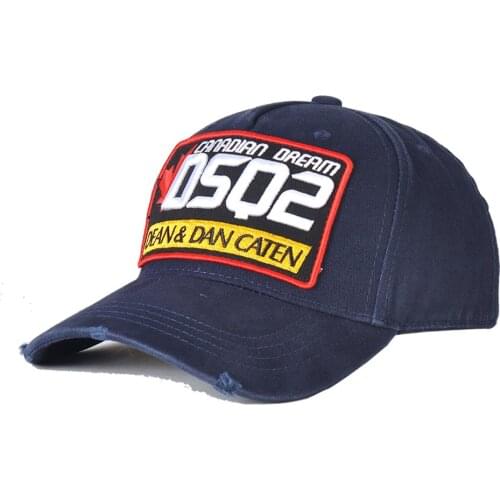 Customized DSQICOND2 Wholesale Cotton Baseball Caps ICON Logo DSQ2 Letters High Quality Cap Men Women Hat Black Cap Dad Hats