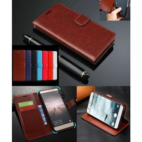 P Smart Plus+Leather Cases For Huawei P Smart FIG-LX1 FIG-L21 FIG L21 LX1 Case Wallet PU Leather Back Case on Honor 7C Pro 5.99