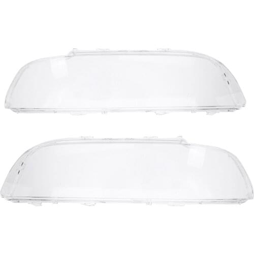 Pair Shell Headlight Cover Headlight Glass Lens For BMW E39 Facelift 1996 - 2000 2001 2002 2003 63128375301 63128375302
