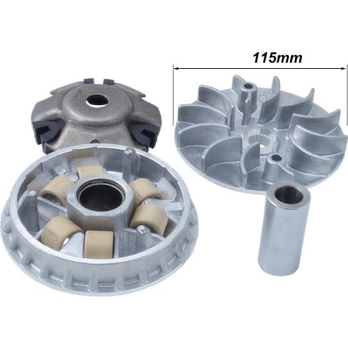 Motorcycle Drive Face Clutch Variator Drive Pulley Assembly for Honda JOYING WH125T-3 WH125T-5 Cruising WH125T-6 WH125LZ STREAM