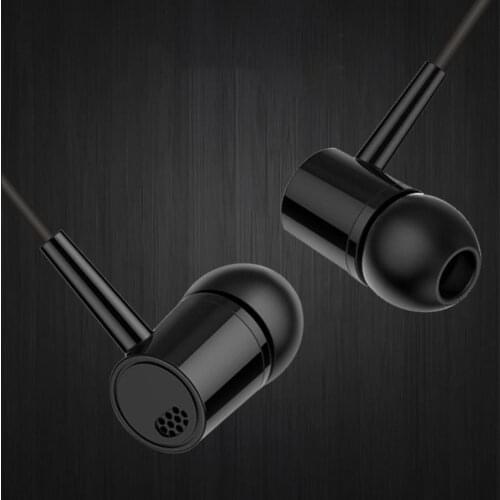 Wired Earphone D21 Universal 3.5mm Dual Speakers Heavy Bass Dynamic In-ear Sport Wired Earphone 2020