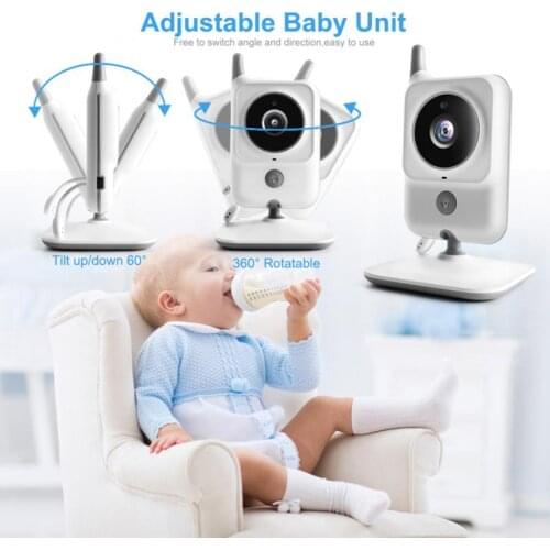 VB607 Baby Monitor Wireless 3.2 Inch LCD Audio Video Radio Nanny Music Intercom IR Portable Baby Camera Walkie Talkie Babysitter
