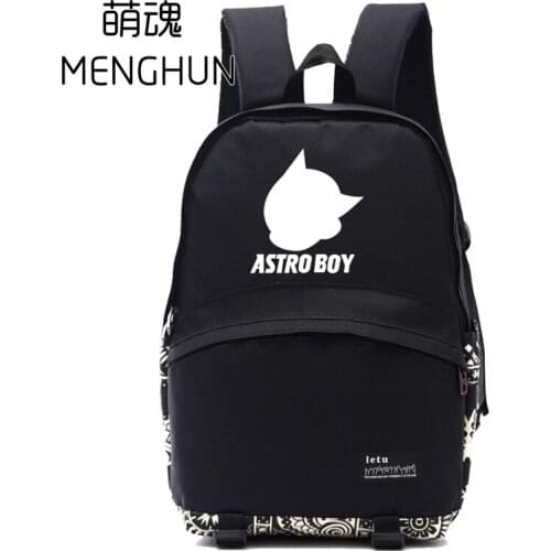 Retro Anime Astro Boy Concept Cartoon Backpacks Japanese Anime Fans Bag
