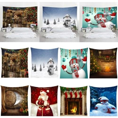 Xmas Art Home Wall Hanging Tapestry Wall Ornament Christmas Wall Décor