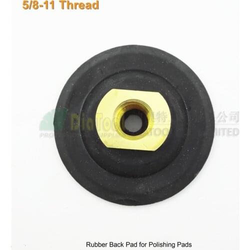 SHDIATOOL Rubber backer for polishing pads 5/8-11 thread for sanding discs Diameter 80MM back pads