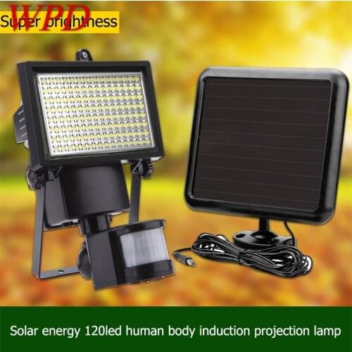 WPD Outdoor Solar Floodlight Super Bright Human Body Induction For Villa Courtyard Garage Street