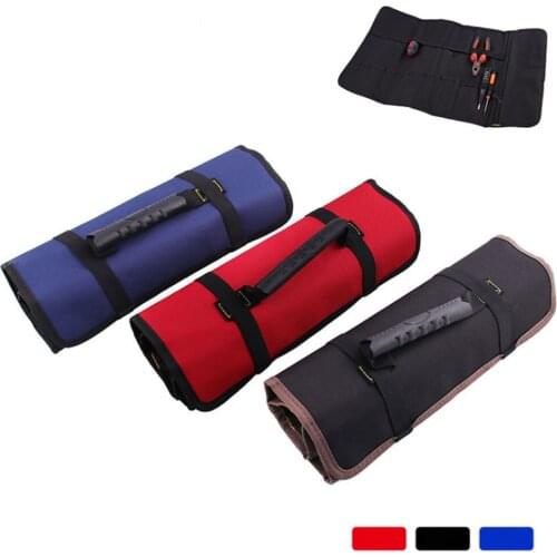 Universal Motorcycle Tools Bag Multifunction Oxford Pocket Toolkit Rolled Bag Portable Large Capacity Storage Bag Organizer