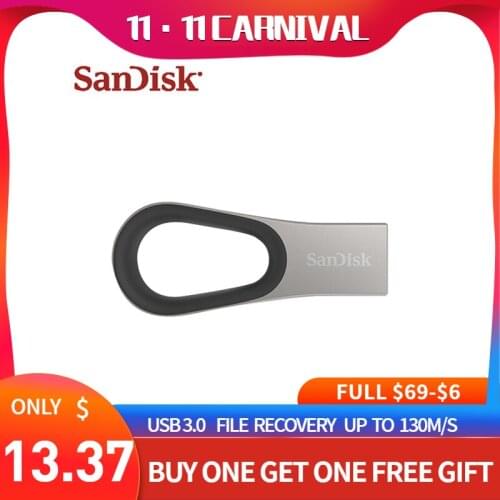 100% Original USB 3.0 Sandisk CZ93 High Speed 130mb/s Metal USB Flash Drive 64GB Mini U Disk USB Memory Stick Pen Drive