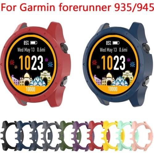 Protective Case Cover For Garmin Forerunner 935 945 Smartwatch Bracelet Dial Case Anti-scratch Shockproof Protector PC shell