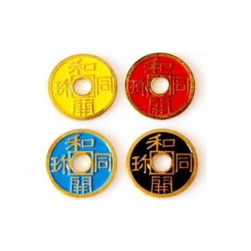1 Piece Chinese Ancient Coin Half Dollar Size 4 colors for choice,Magic Accessories Close up Magic,Gimmick,Illusions,Magia Toys