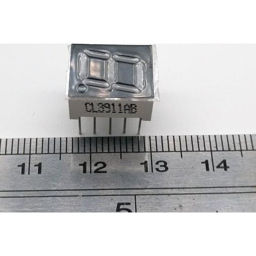 10pcs 7 segment Common Cahtode/ Anode 1 Bit digital Tube 0.39in. Red LED Display 7 segmentos LED Digital tube