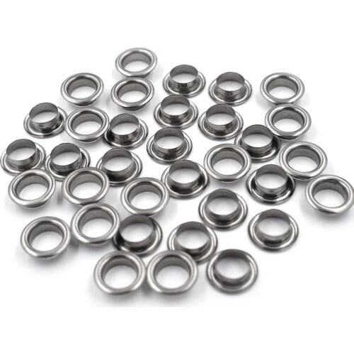 100pcs/lot 8mm Metal hole. Ventilation holes. Eyelets.Black metal corns. Canopy cloth rope hole. Clothing & Accessories