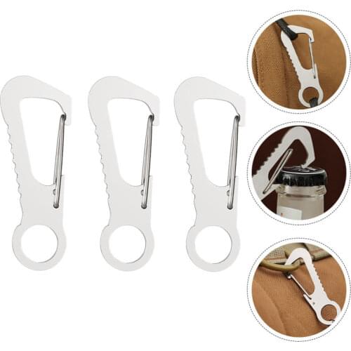 3pcs Outdoor Camping Carabiners Practical Key Holder Heavy Duty Carabiner