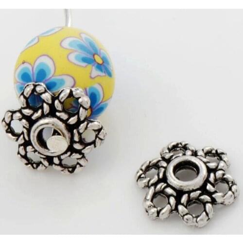 360Pcs 10x10mm Tibetan Silver Filigree Daisy Flower Bead Cap L1052 Jewelry Findings Components