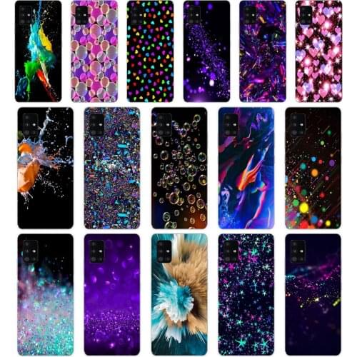 64 Shiny graffiti Soft Silicone Tpu Cover phone Case for Samsung Galaxy A31 A41 A51 A71 A40 2019 Case