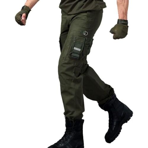 Outdoor Pants Casual Stereo Multi-pocket Trousers Loose-Fit Tactical Pants Cotton Army Pants Bib Overall Army Fans Pants