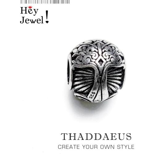 Beads Tree,925 Sterling Silver Bead Fits Bracelet Europe Jewelry Trendy Symbolises Strength Balance Growth Gift For Women Men