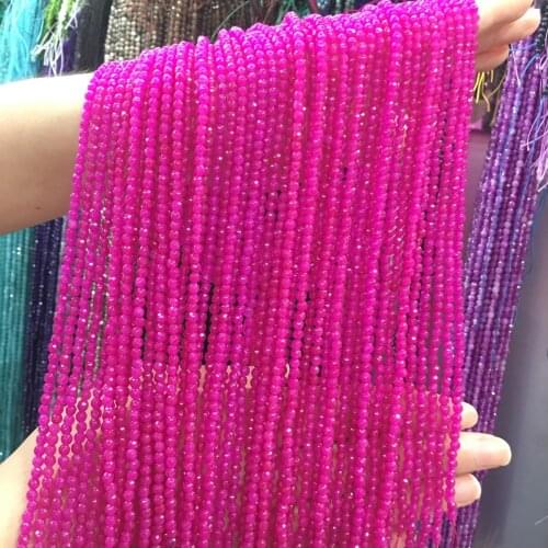 Natural Stone Faceted Scattered bead crystal Small Beads 3 mm for Jewelry Making DIY Necklace Bracelet Accessories