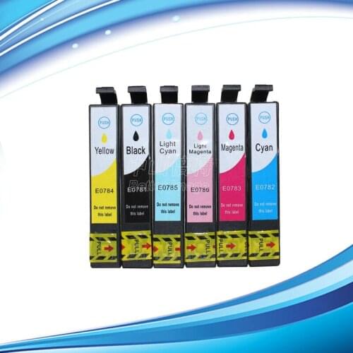 INK WAY T0781-T0786 T0771- T0776 compatible ink cartridges for R260 R280 R380 RX580 RX595 RX680 Artisan 50