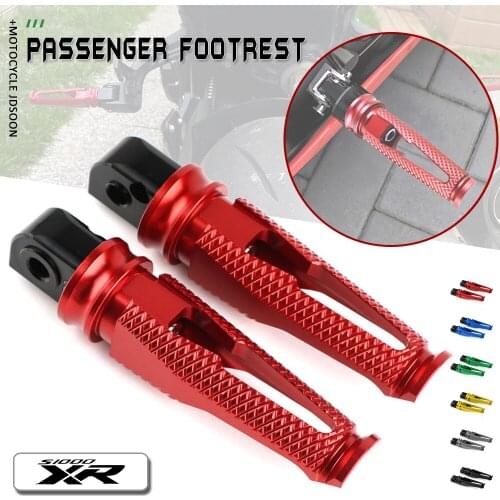 For BWM S1000XR S1000 XR Motorcycle Accesstories Foot Pegs Pedals CNC Aluminum Rear Passenger Footpegs