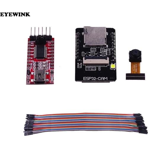 ESP32-CAM WiFi OV2640 Camera Module Bluetooth ESP32 Development Board FT232RL USB To TTL Serial Converter 40Pin Jumper Wire
