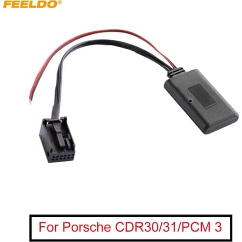 FEELDO 1PC Car Aux-in Wireless Bluetooth Adapter Module Audio Receiver for Porsche CDR30/31/PCM CD/DVD Host AUX Cable