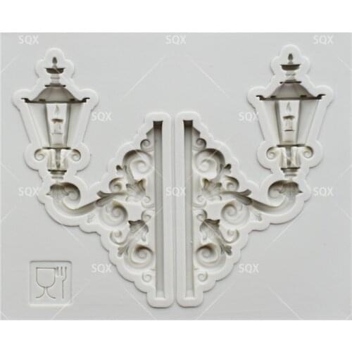 Street Lamp Shape Fondant Cake Baking Molds,Moule Silicone,Cake Decorating Tools Pastry Tools Kitchen Accessories SQ16350