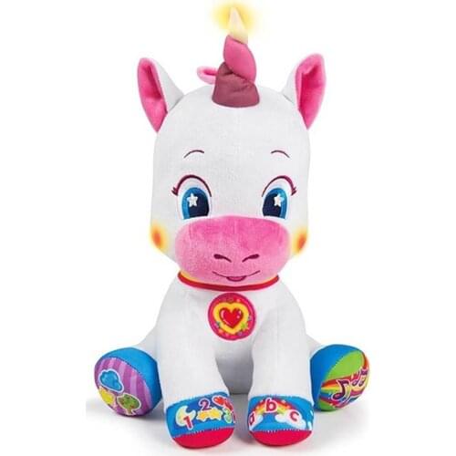 Jaju Baby, Clementoni Educational Unicorn Toy with Sound and Light, with Different Language Options