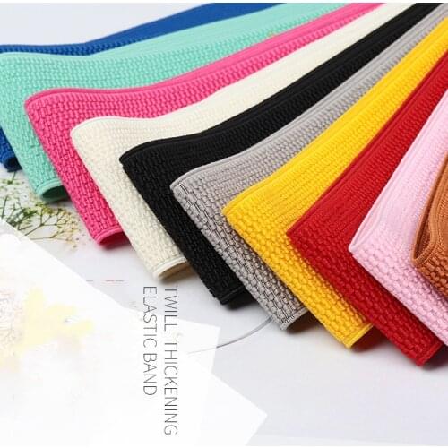 50mm Thickened Elastic Bands Colorful Rubber Elastic Waistband DIY Handmade Sewing Garment Jacket Pants Belt Accessories 1meter