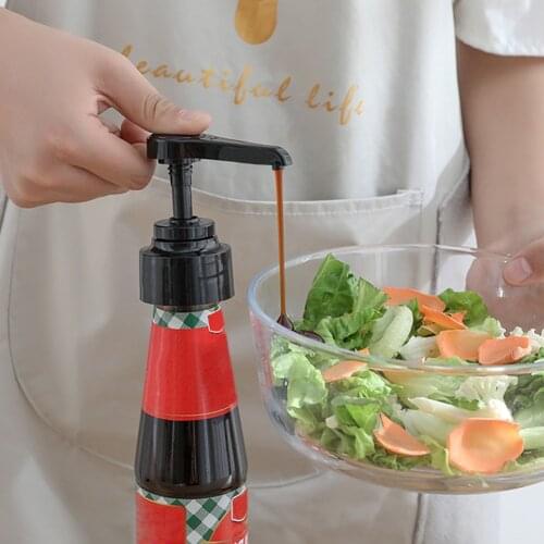 Oyster Sauce Push-type Pump Household Olive Oil Sprayer Syrup Bottle Head Pressure Nozzle for Kitchen Bar Accessories
