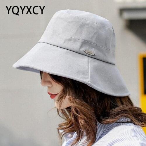 Spring Women Hat Cap Flat Bucket Hat Ladies Sun Hat Female Summer Hip Hop Panama Cap Bob Chapeau Fisherman Fishing Hat
