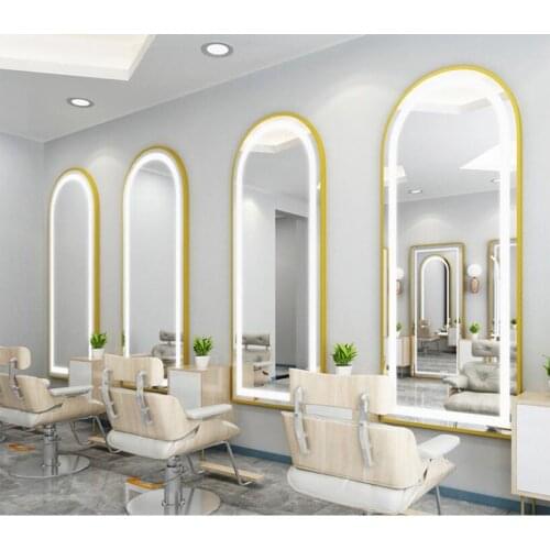 Barbers mirror stage hairdresser